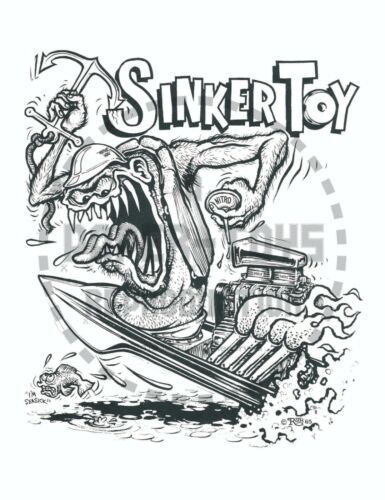 1965 - SINKER TOY - ED "BIG DADDY" ROTH MONSTER COLORING BOOK POSTER - Picture 1 of 1