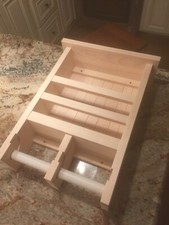 Custom Maple Magazine Rack And Toilet Paper Holder