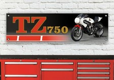BR227B YAMAHA TZ750 GARAGE FLEXIBLE WERKSTATT BANNER SCHILD