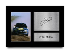 Colin McRae Excellent Gift Idea Signed Autograph A4 Picture Print to Rally Fans