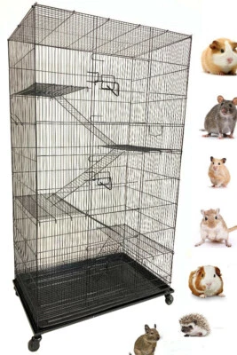 MCAGE 55" X-LARGE 5-Level Ferret Chinchilla Sugar Glider Rat Mice Guinea Pig Degu Cage