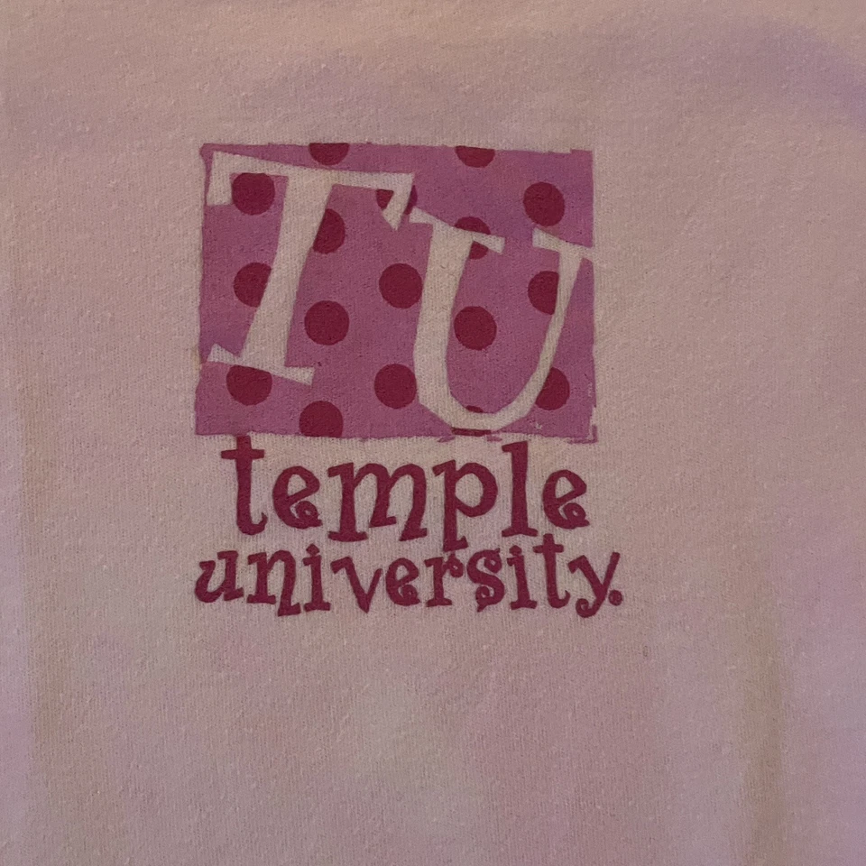 Temple University Owls Girls Bodysuit Romper 18 Months Pink Tye Die NCAA Baby - Image 2 of 4