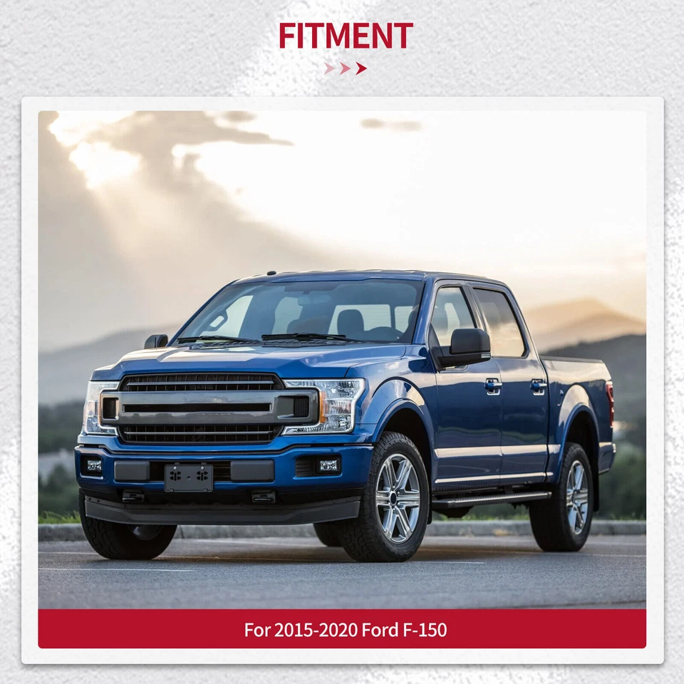 一对侧牵引镜电源加热转向信号适用于 2015 - 2020 年福特 F-150 F150 — 第 4/4 张图片
