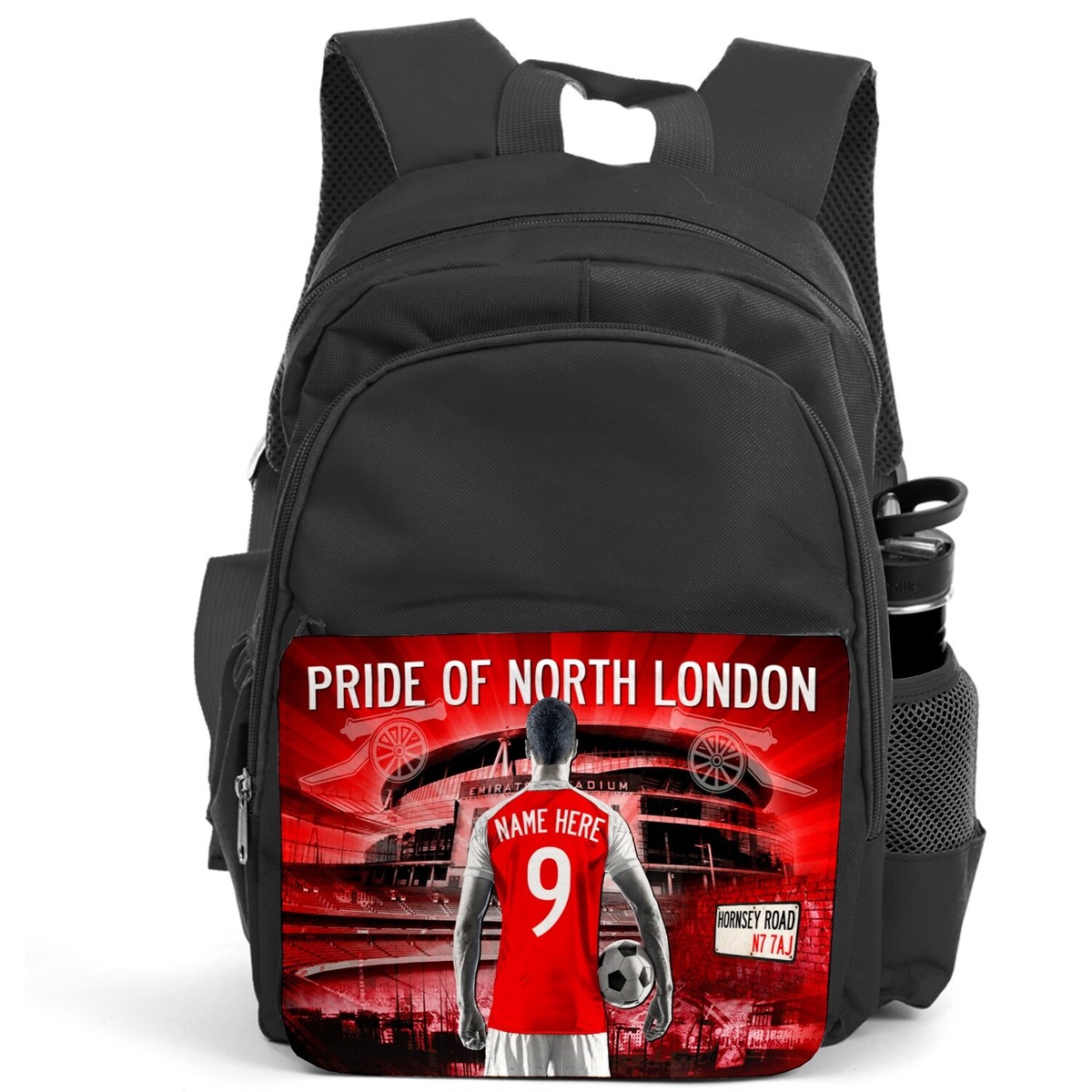 Personalised Arsenal Backpack Boys Football School Bag Children PE