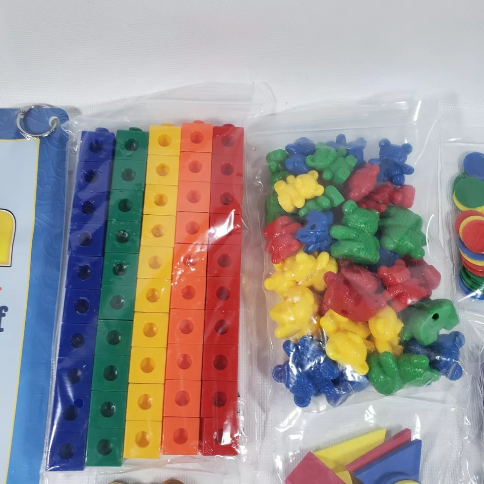 KINDERGARTEN STUDENT MATH MANIPULATIVE KIT AND WORKMATS EDUCATIONAL LEARNING AID - Image 4 of 4
