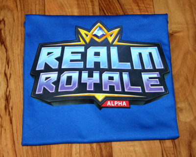 Realm Royale Alpha Mixer Hype Zone Xbox One PS4 Gamescom 2018 Promo T-Shirt L