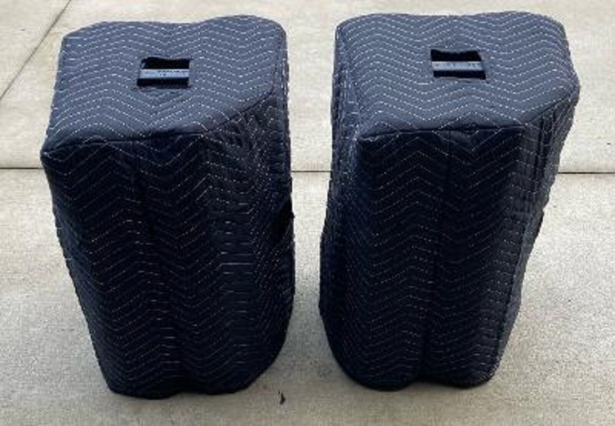 HARBINGER V4115 Premium Padded Black Covers (2) Quantity of