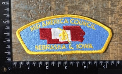 #ad MID AMERICA COUNCIL Nebraska Iowa Boy Scout Patch BSA CSP $4.80
