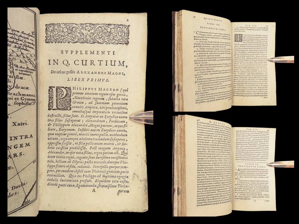 1653 Alexander the Great Quintus Curtius Rufus Military Conquest Elzevier ed - Image 2 of 4