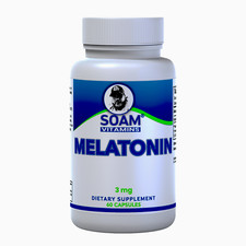 Melatonin 3mg - Supplement for Adults - Sleep Aids for Adults - 60 CAP