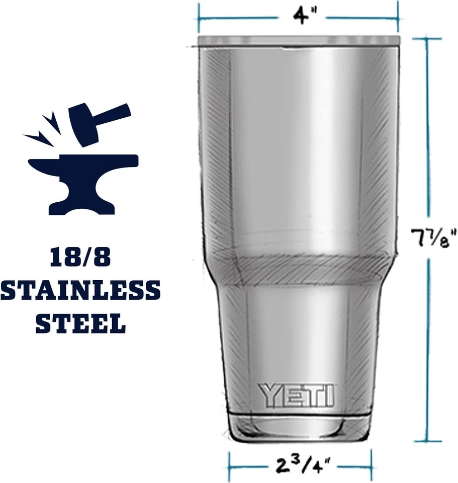 YETI Rambler 30 Oz Tumbler With Magnetic Slid Multiple Colour AU Free Ship - image 4 of 4