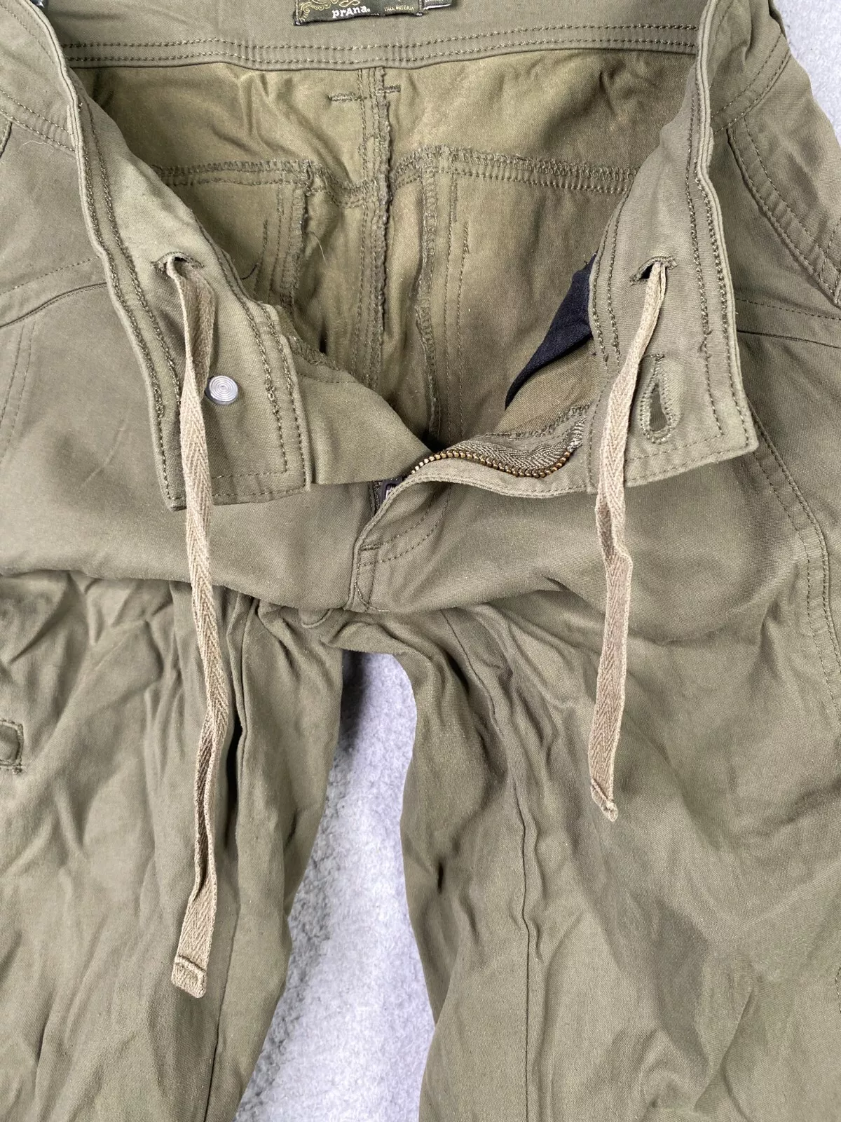 prana halle tall nylon stretch zip pocket cargo pants
