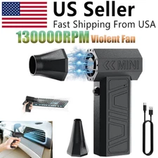 Dry Blower Mini Fan Rechargeable Portable Air Blower 130000 RPM Electric Fan