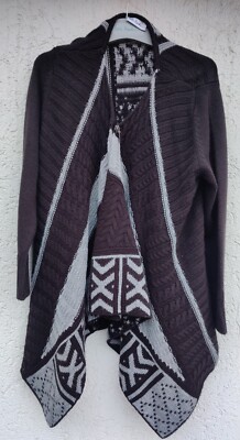 Ulla Poken poncho Verschluß mit Große Nadel DE Gr.46/48 kaum getragen!!