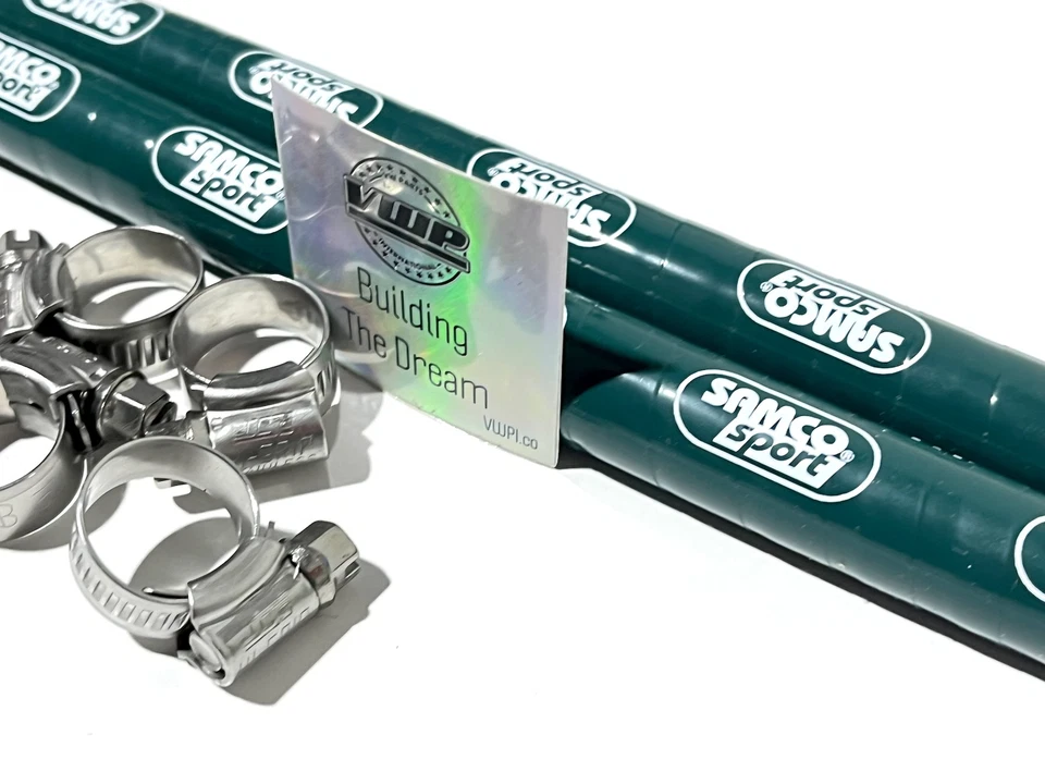 Samco Sport Silicone Fuel Hoses Kit BR Green for VW Golf MK2 G60 MK3 VR6 MK4 MK5 - Image 2 of 4