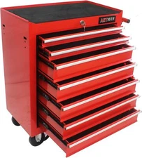 Tool Chest with 7-Drawer Tool Box Organizers & Storage,Rolling Tool Cart w/Lock