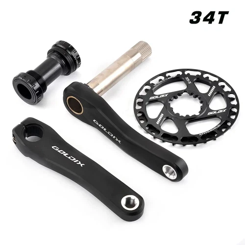 Children Bicycle Crank 110mm-160mm Bike Crankset 7-12Speed Chainwheel 28T-36T BB - Picture 17 of 41