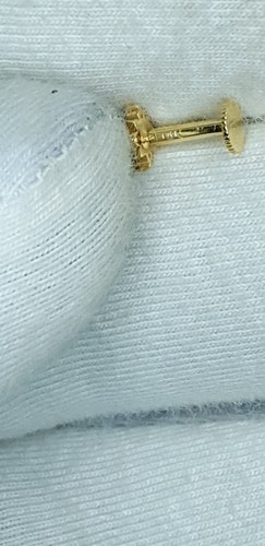 Diamant Blume Ohrstecker 14k Solid Gold Körper Piercing Schmuck Nase Geschenk - Bild 10 von 24