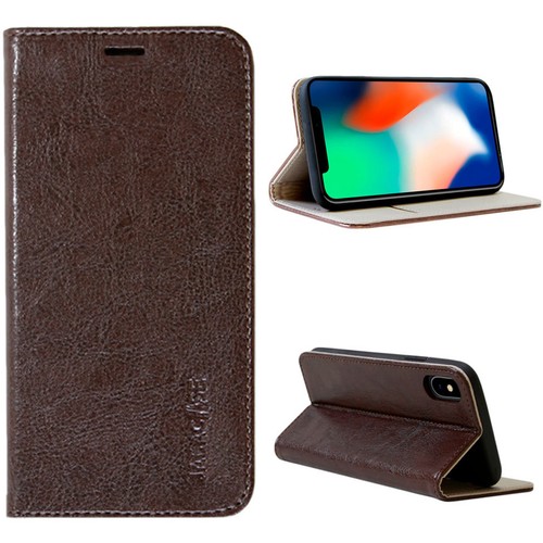 Luxus Leder Schutzhülle für Apple iPhone X Smartphone Etui Case Tasche Cover - Picture 47 of 93