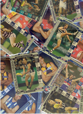 2017 AFL TEAMCOACH GOLD / SILVER DOUBLE SIDED BULK LOT CARDS - COMPLETE YOUR SET