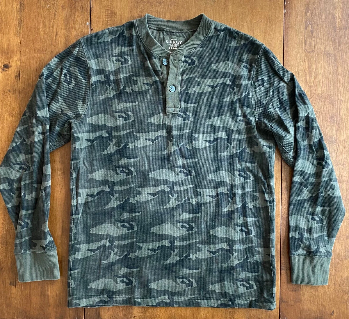 camo thermal henley