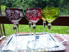 Nachtmann Traube Weinrömer Set/6 Bleikristall Geschliffen Vintage 20,8 cm Top