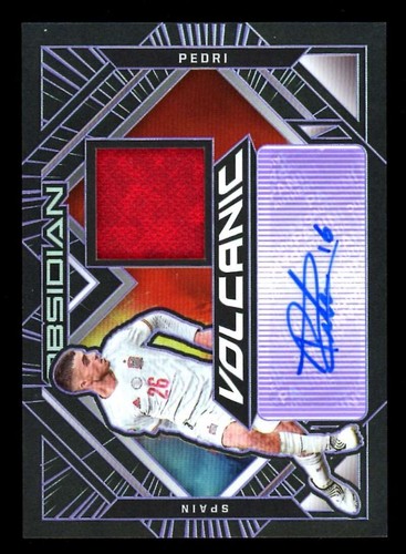 2021-22 OBSIDIAN SOCCER PEDRI VOLCANIC ETCH PURPLE JERSEY AUTO 20/75 NS2060 | eBay