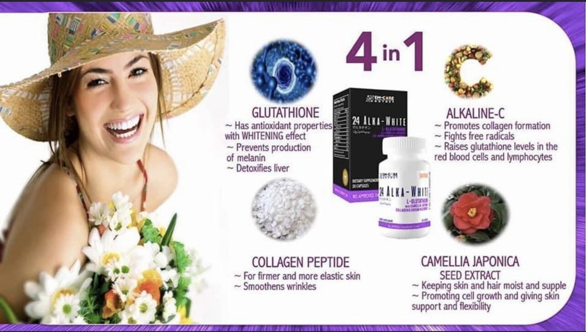 24 alka white glutathione 24 Alka-White 30 Capsules