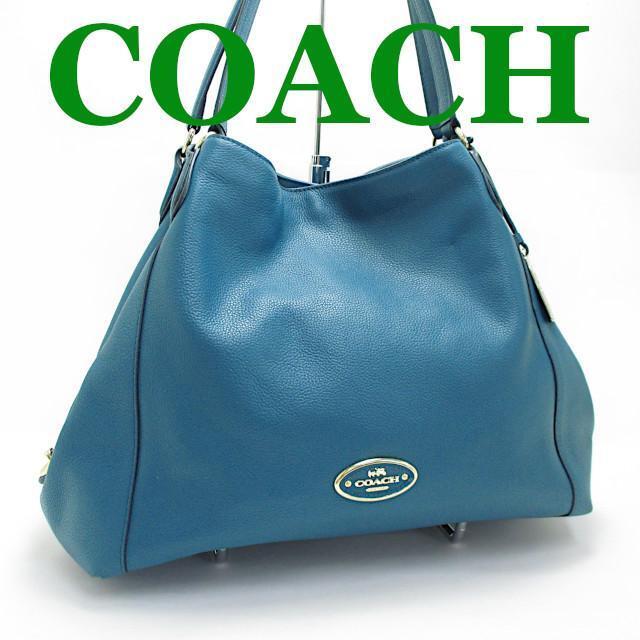 C-1 Coach Shoulder Tote Bag Edie Refined Grain Leather