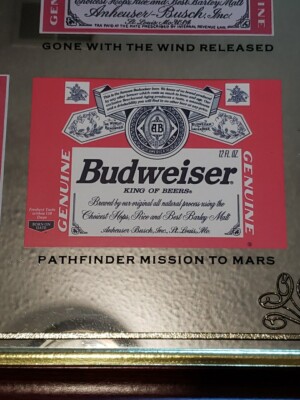 Budweiser ミラー Rare Vintage Budweiser Anheuser-Busch Salutes U.S. Air Force