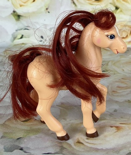 COMET Horse Loving Family Puppenhaus Fisher-Price 2003 Pony hellbraun rosa Hufeisen - Bild 5 von 12