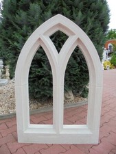 Burgruine, Fenster mit gothischem Bogen, H. 119 cm, Steinfenster, Steinguss