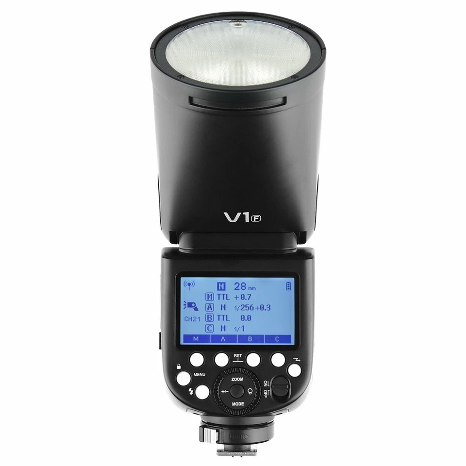Godox V1-F TTL HSS 1/8000s On-Camera Round-Head Speedlite Flash For Fuji Camera - Image 2 of 4