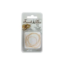 French Wire Bullion Fine 16in Goldtone 43790 ...