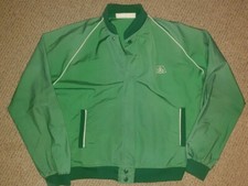 Vintage Jacket Pioneer Seeds Farm Holloway Zip Windbreaker Green Mens M Medium