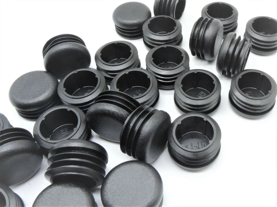 1 1/4" OD Round Finishing Plugs Tubing Caps Chair Glides USA Made 12 per Pack - Image 3 of 4