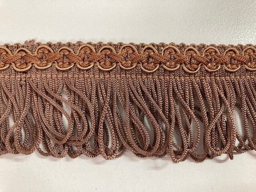Looped 4cm Fringe & Decorative Gimp Braid Furnishing Trimming All Colours - Picture 10 of 25