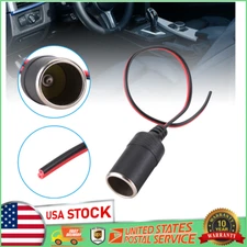 12V/24V Car Cigarette Lighter Charger Cable Female Socket Plug Connector Adapter