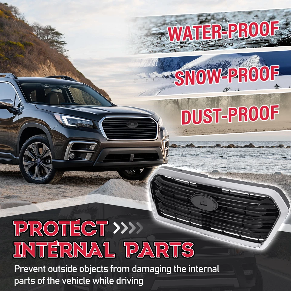 Решетка решетка переднего бампера черная хромированная для Subaru Ascent 2019-2022 91121XC01A - Изображение 3 из 4