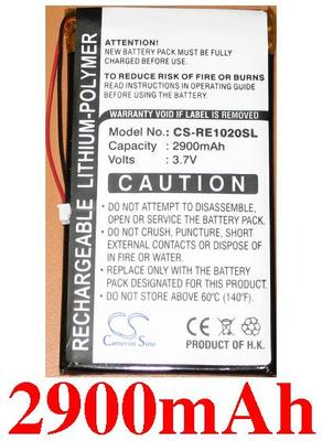 Battery 2900mAh Type RE1020 for Rollei ES1020G MP3 Player
