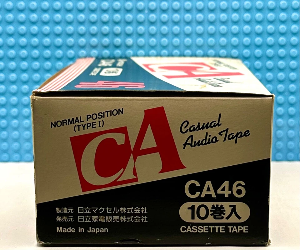 HITACHI CA 46 1990 JAPÓN TIPO I CAJA DE 10 CINTAS DE CASETE (SELLADO) Foto 4 de 4
