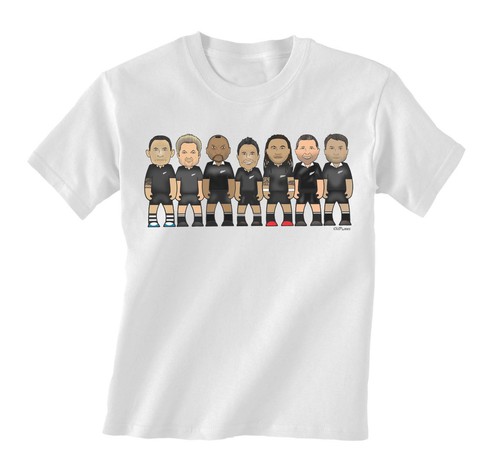 Camiseta VIPwees Niños ORGÁNICA Algodón Niños Niñas Leyendas de Rugby 6/Tri Naciones - Imagen 41 de 46