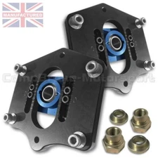 FITS PORSCHE BOXSTER - ADJUSTABLE FRONT SUSPENSION TOP MOUNT BLUE/BLACK (PAIR)
