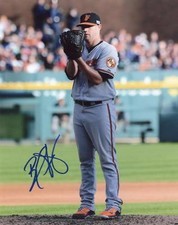 BUD NORRIS BALTIMORE ORIOLES SIGNED AUTOGRAPHED 8X10 PHOTO W/COA