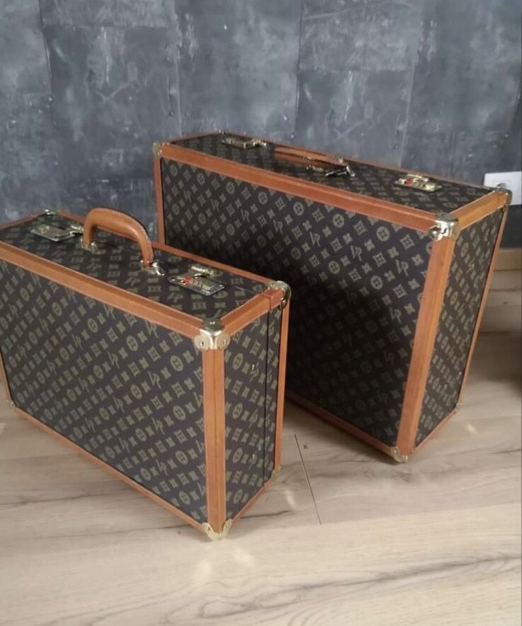 Lujoso juego de maletas de viaje para equipaje de coche - cuero VR Dianne