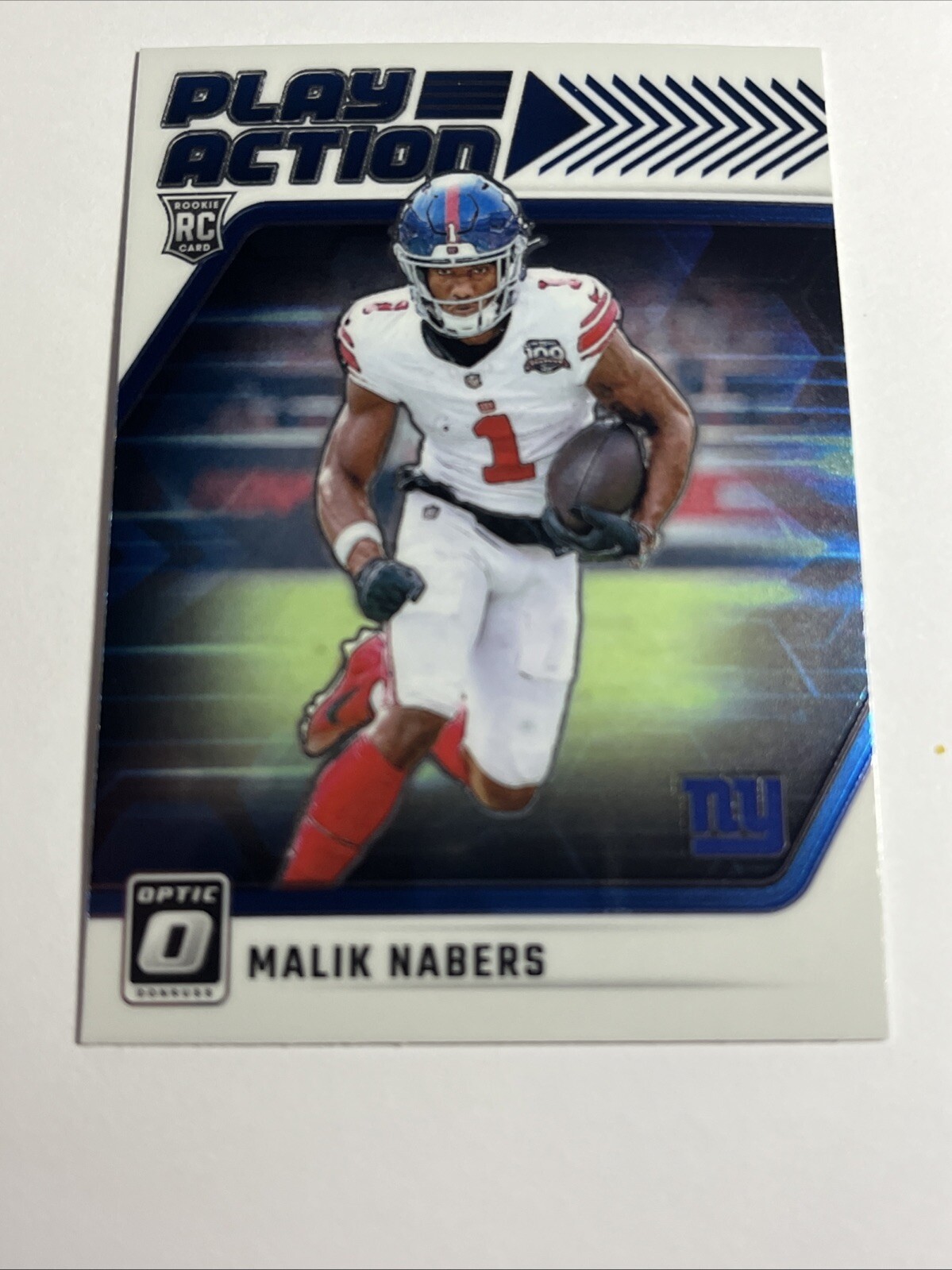 2024 Donruss Optic Malik Nabers Play Action RC Rookie New York Giants #8