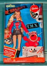 Mattel Barbie Doll and Elmo TMX Tickle Me Elmo, from Sesame Street NEW Sealed