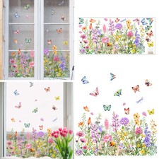 Adesivi Murali Fiori E Farfalle - Sticker Autoadesivi Rimovibili Per Pareti | Verde Piante | Decorazione Camera - Foto 7