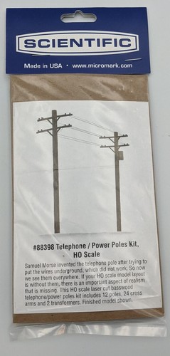 Kit de construcción de postes de alimentación para teléfono científico Micro-Mark 88398 HO | Zustand: New