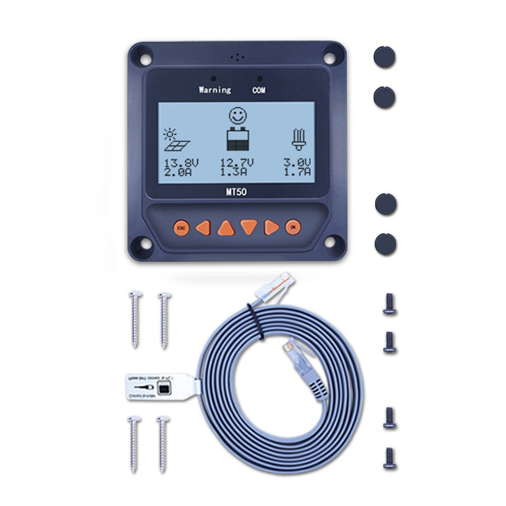 Misuratore Remoto MT50 EPEVER LCD | Controllo Totale MPPT e PWM
